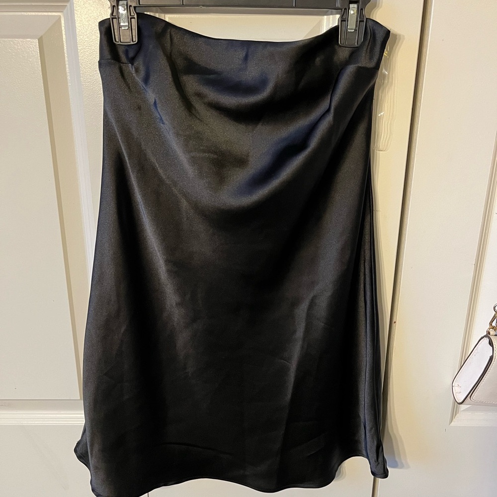 Silk tube top dress